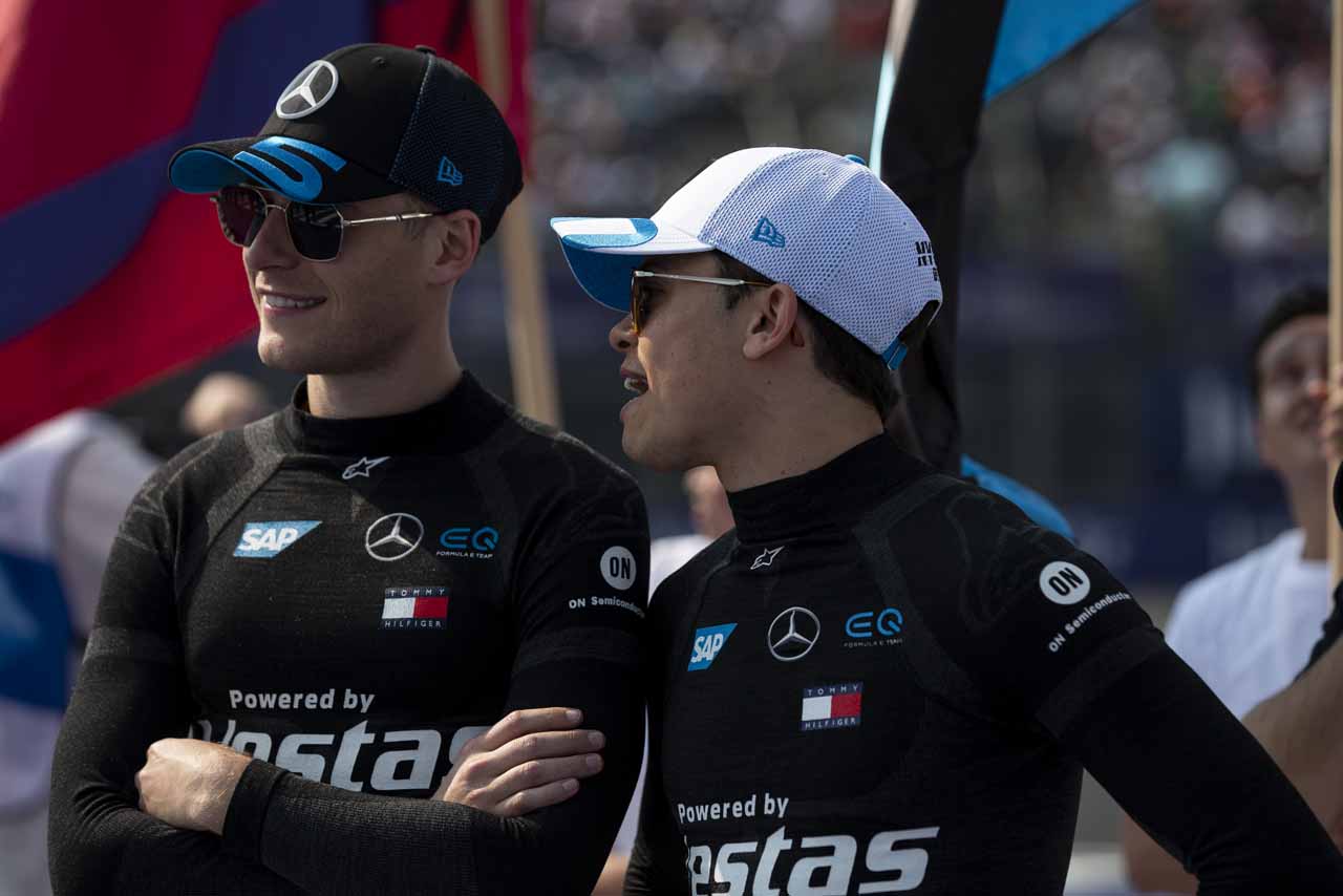 今大会、速さは見せながらも結果には結びつかなかったメルセデスのバンドーン（右）とデ・フリース（左）