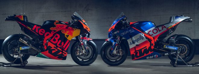 レッドブルKTMファクトリー・レーシングとレッドブルKTMテック3が2020年に使用するMotoGPマシン『RC16』