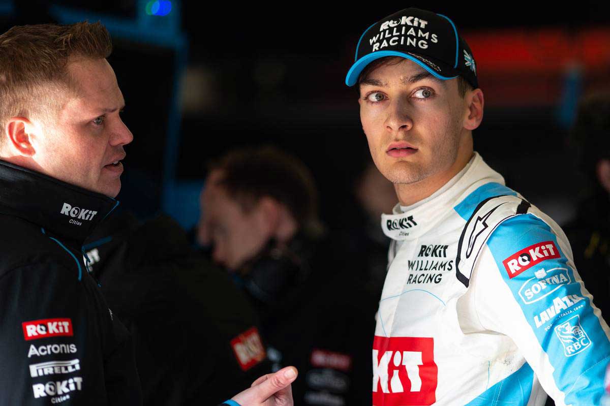 2020年F1第1回バルセロナテスト　ジョージ・ラッセル（ウイリアムズ）