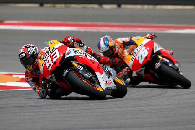 MotoGPクラスに昇格した2013年のマルク・マルケス（レプソル・ホンダ・チーム）
