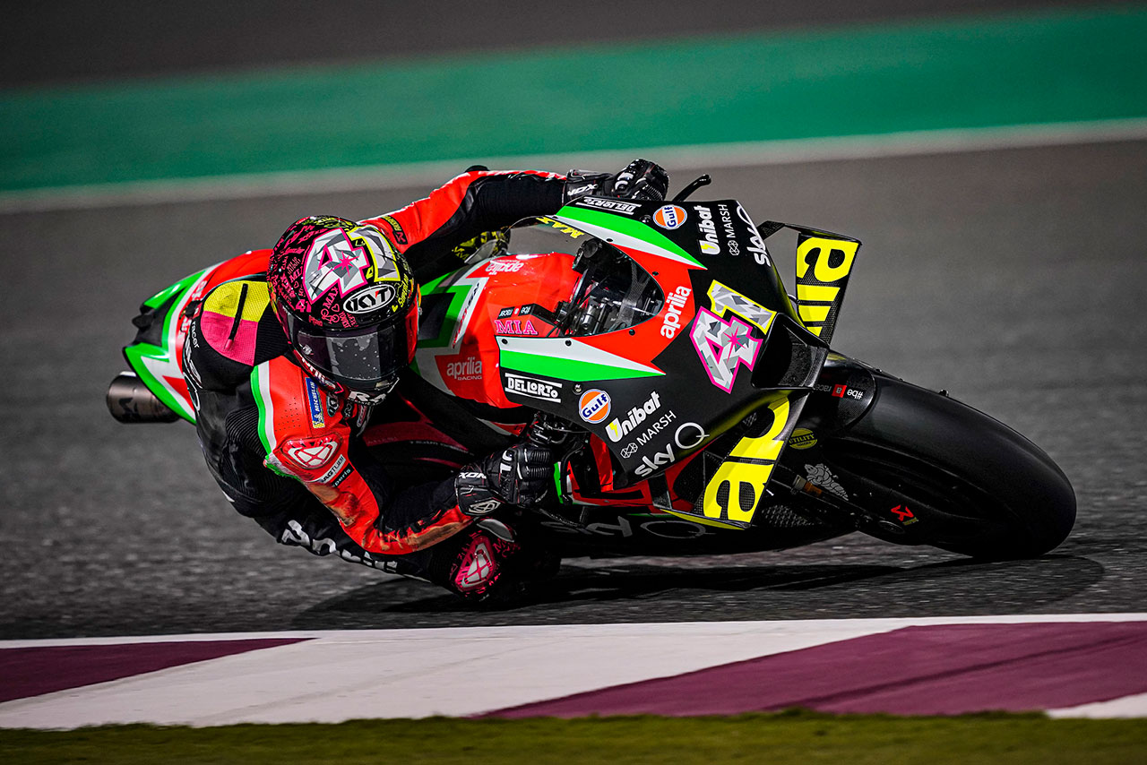 トップから約0.6秒以内のポジションでカタール公式テストを終えたアレイシ・エスパルガロ