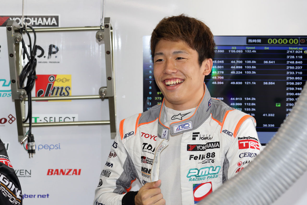 C.S.I RacingからST-4クラスに参戦する坪井翔。2019年の富士24時間レースでは同チームのライバルであるTOM'S SPIRIT 86を駆り、クラス優勝を飾っている。