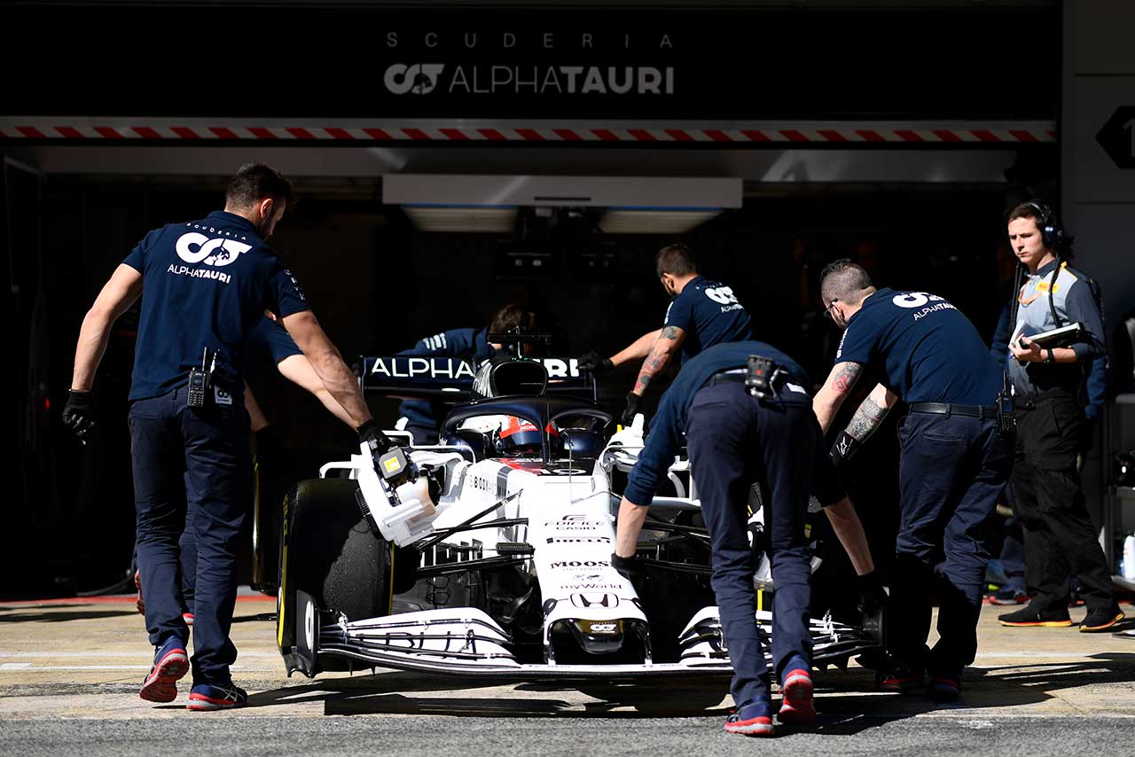 ピエール・ガスリーがドライブするアルファタウリ・ホンダAT01