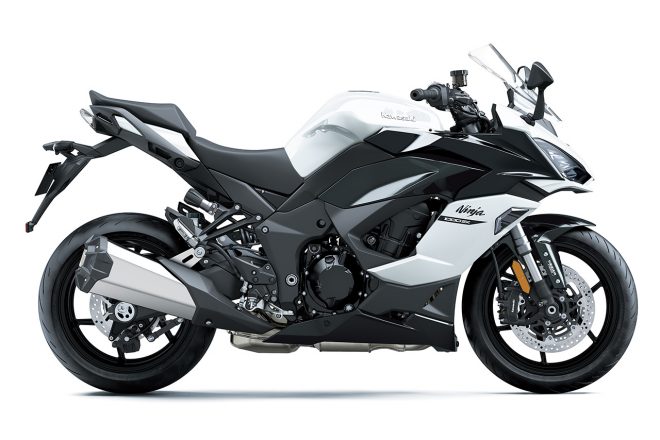カワサキNinja 1000SX：パールブリザードホワイト×メタリックカーボングレー