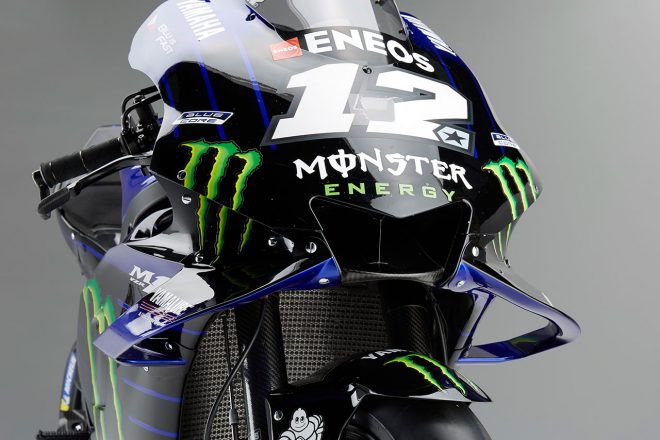 2019年型ヤマハYZR-M1の空力フェアリング(フロント)