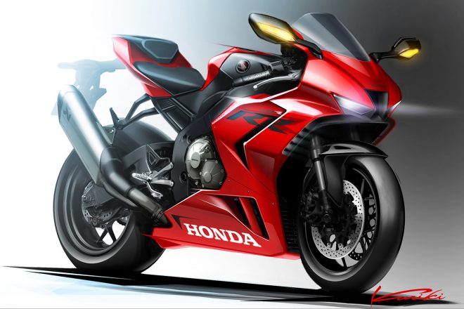 ホンダCBR1000RR-R FIREBLADE ファイナルスケッチ 斜め前