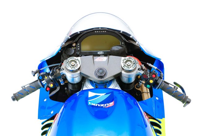 2019年型スズキGSX-RRのステアリング周り