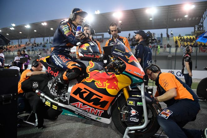 2020年MotoGP第1戦カタールGP Moto2クラス: 長島哲太(Red Bull KTM Ajo)