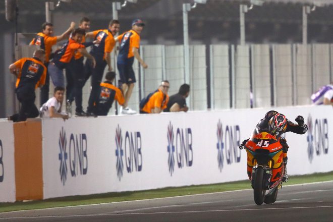 2020年MotoGP第1戦カタールGP　Moto2クラス：　長島哲太（Red Bull KTM Ajo）