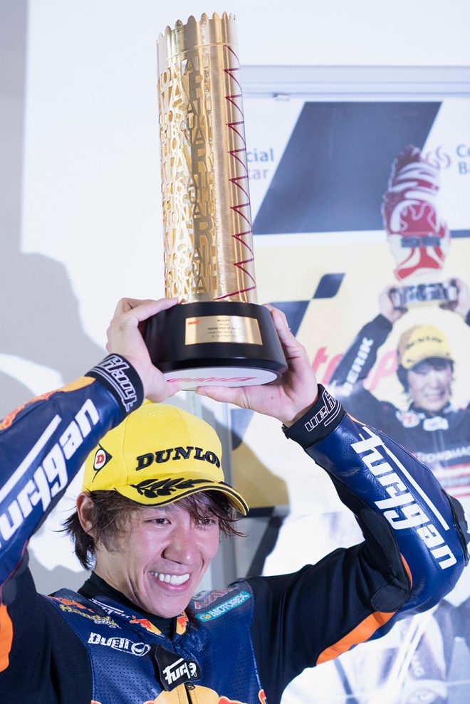 富沢祥也と同地のカタールで初優勝した長島哲太（Red Bull KTM Ajo）