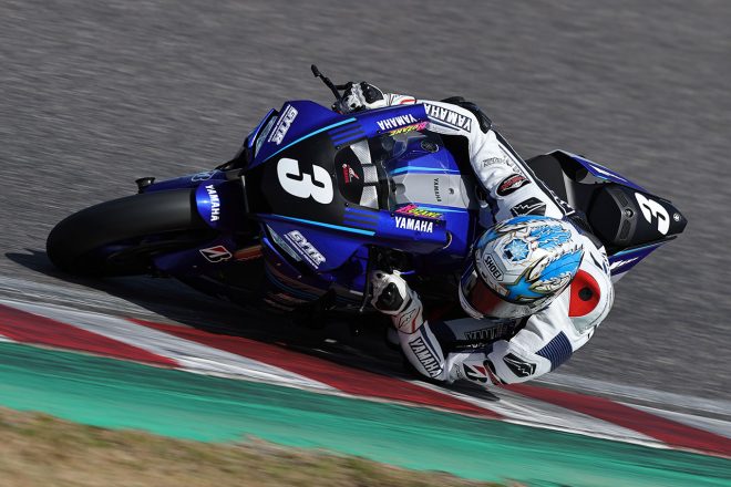 2020年の鈴鹿初テスト：野左根航汰（YAMAHA FACTORY RACING TEAM）