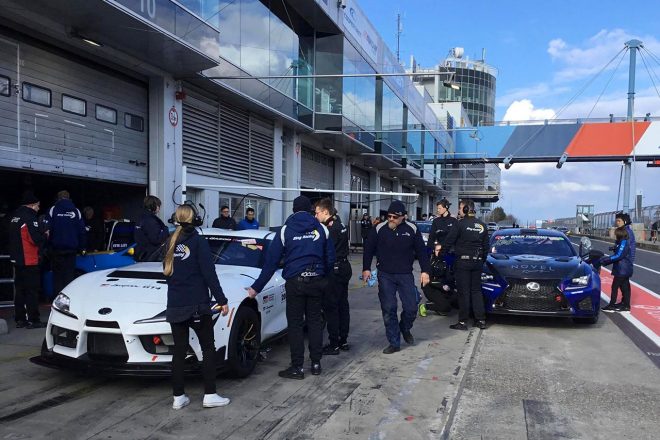 NOVEL racingからレクサスRC FとトヨタGRスープラがテストに参加した。