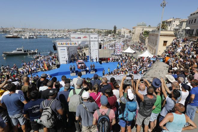 2019年WRC第8戦イタリアの表彰式