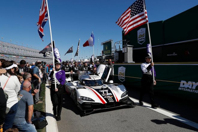 2020デイトナ24時間レースで2年連続となるポールポジションを獲得した77号車マツダRT24-P