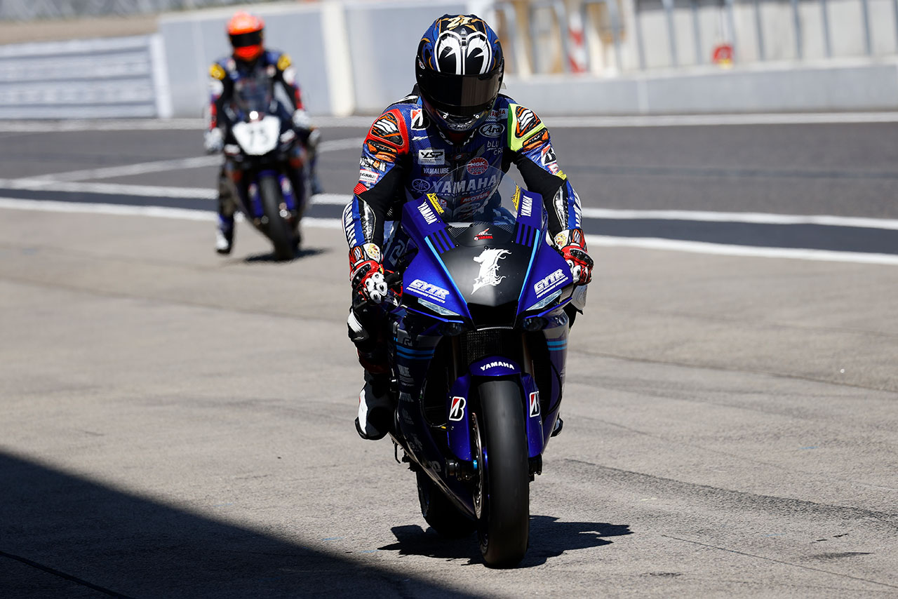 鈴鹿2輪合同テスト：中須賀克行（YAMAHA FACTORY RACING TEAM）