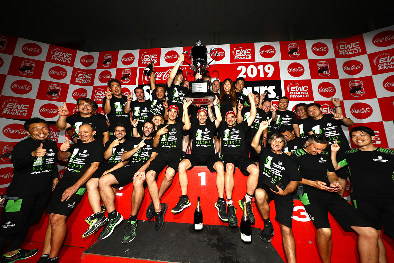 2019年の鈴鹿8耐で26年ぶり2度目の勝利を挙げたKawasaki Racing Team Suzuka 8H
