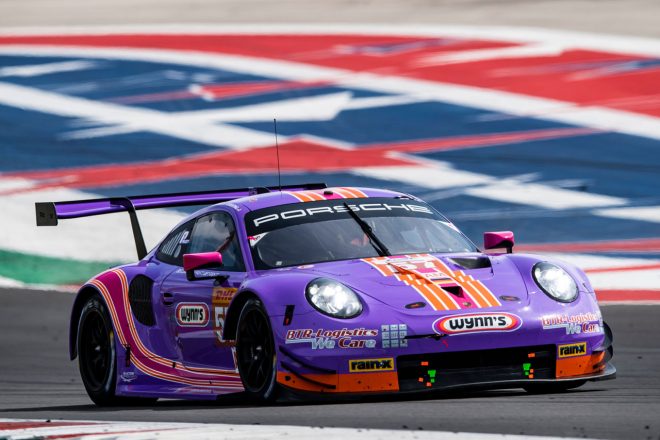 WECのGTE Amクラスに参戦しているプロジェクト1・モータースポーツの57号車ポルシェ911 RSR