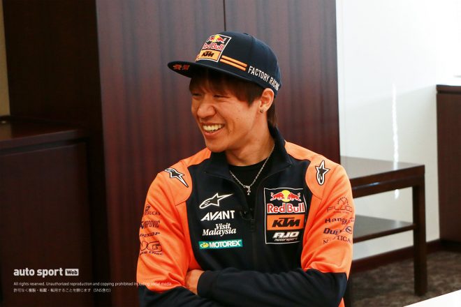 2020年のMoto2開幕戦カタールGPで初優勝を決めた長島哲太（Red Bull KTM Ajo）