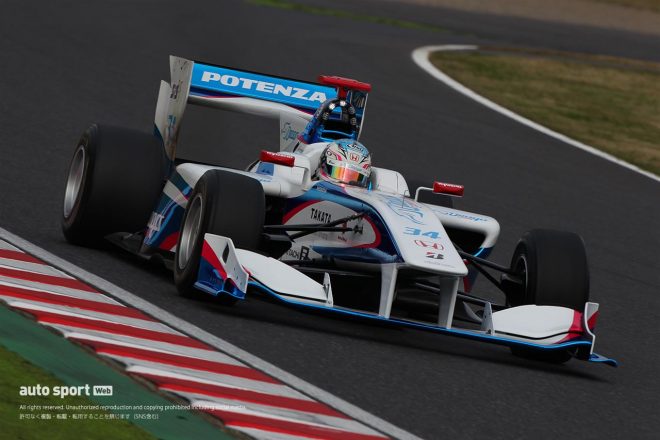 2014年にスーパーフォーミュラに参戦した伊沢拓也（DRAGO CORSE）