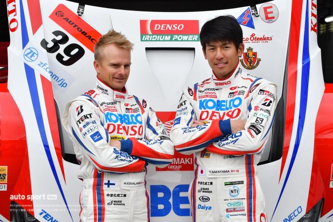 2020年のスーパーGTに挑むDENSO KOBELCO SARD GR Supraのヘイキ・コバライネンと中山雄一