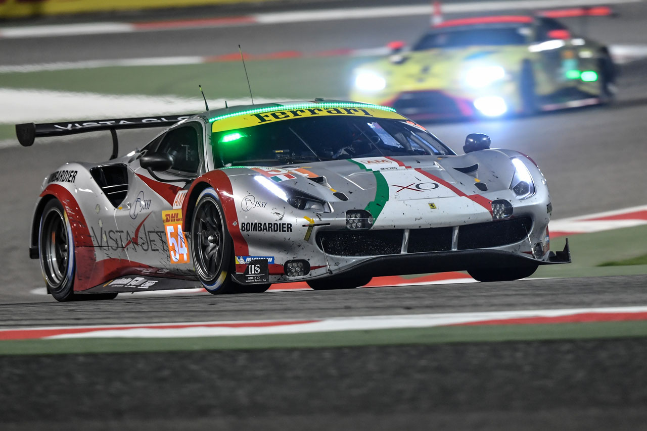 トーマス・フロー、フランチェスコ・カステラッチ、ジャンカルロ・フィジケラが乗り込む54号車フェラーリ488 GTE Evo