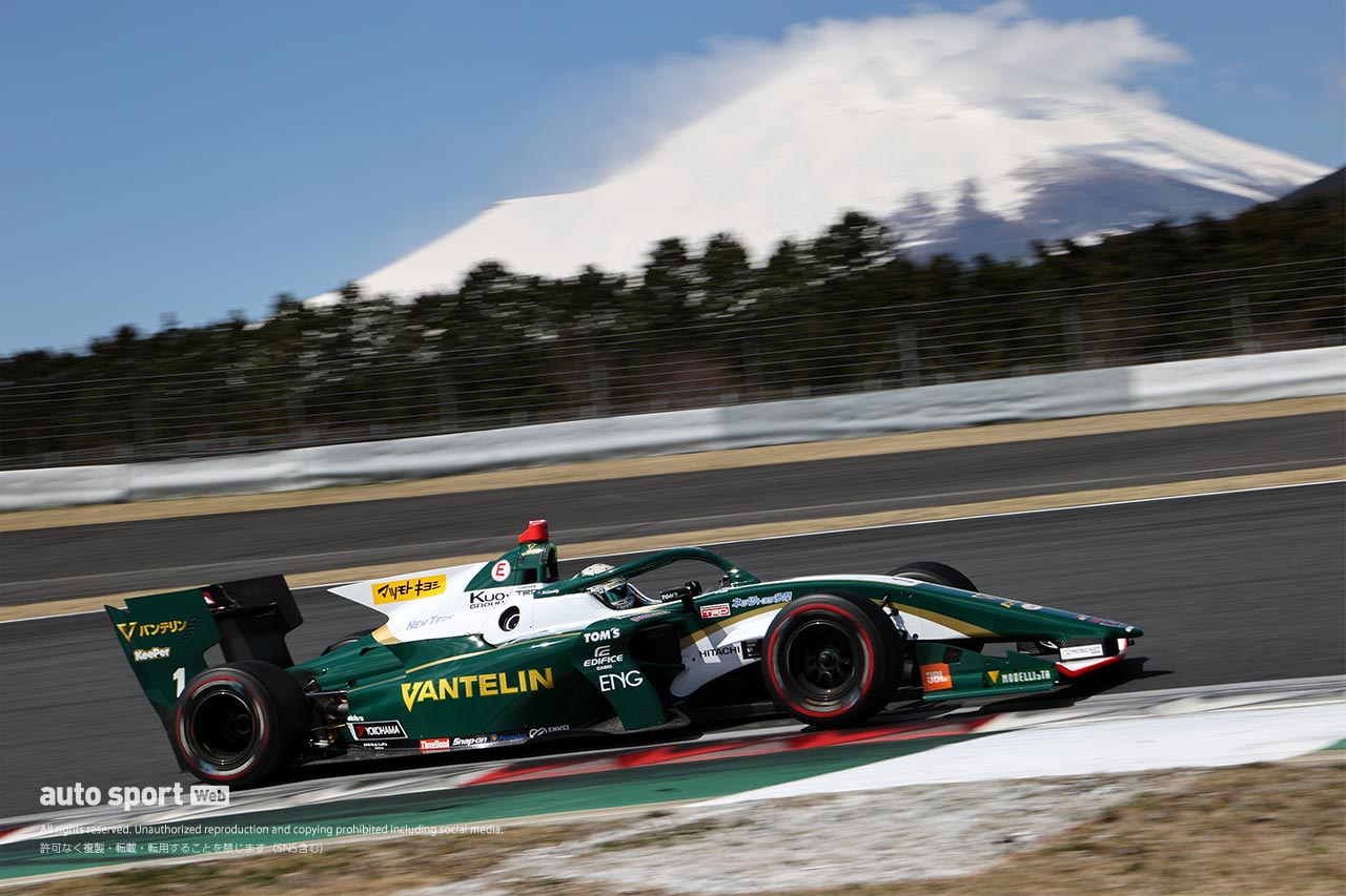 スーパーフォーミュラ富士公式合同テストを走る2019年チャンピオンのニック・キャシディ（VANTELIN TEAM TOM'S）