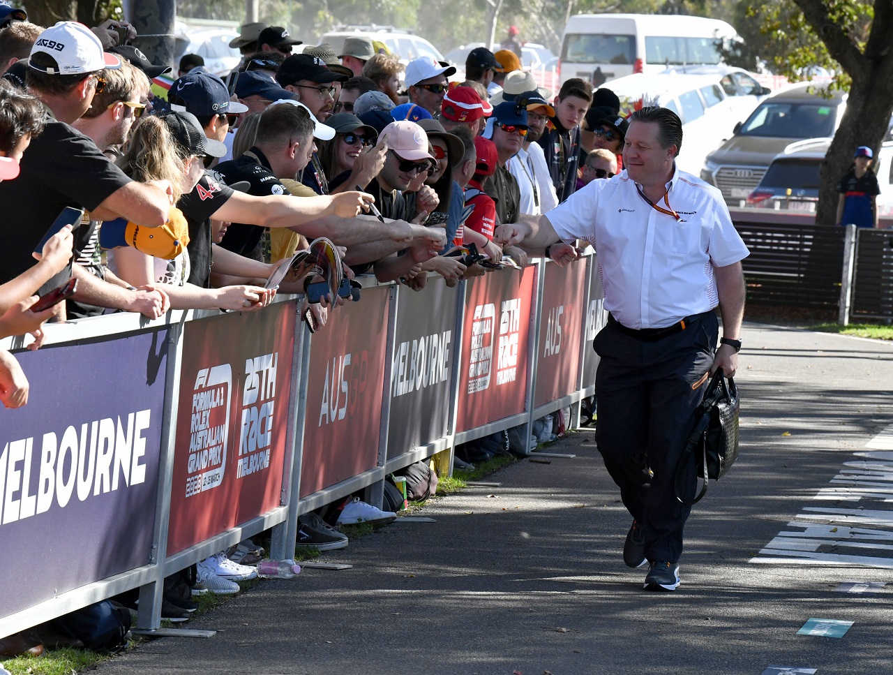 2020年F1オーストラリアGP　マクラーレンCEOザク・ブラウン