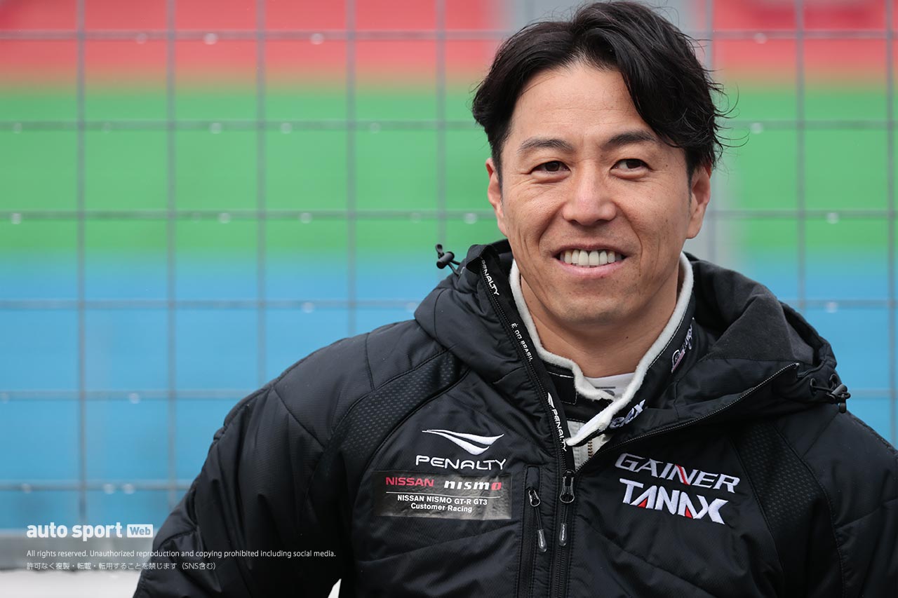 スーパーGT岡山公式テストでの星野一樹