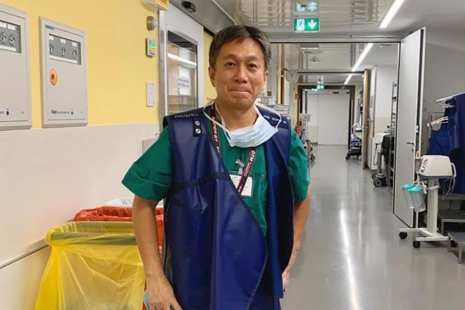 ベルリンのシャリテ大学病院で研究を行いながら、ヨーロッパでのモータースポーツ医療現場との意見交換を行う予定の渡邊水樹ドクター