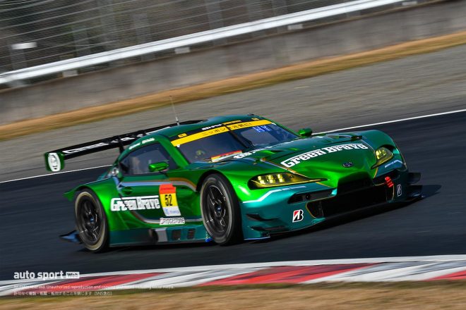 スーパーGT岡山公式テストでのSAITAMATOYOPET GB GR Supra GT。ここからカラーリングは変更された。