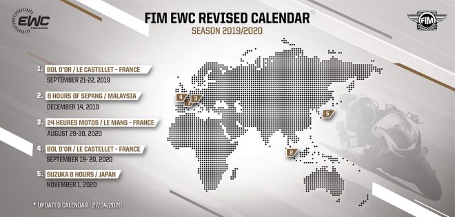 2019-2020シーズンEWCスケジュール（4月27日発表時点）