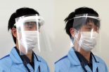 医師向けフェイスシールド（左）、看護師向けフェイスシールド（右）