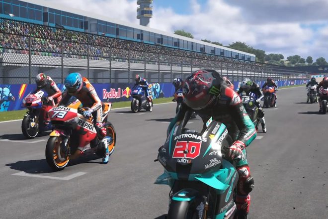2020MotoGPバーチャルレース第3戦スペインGP グリッドの様子