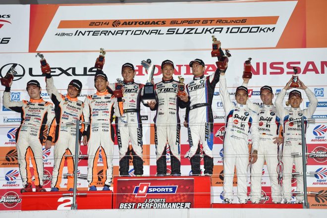 2014年第6戦鈴鹿では飯田章／吉本大樹／佐藤晋也というトリオで優勝を飾った。