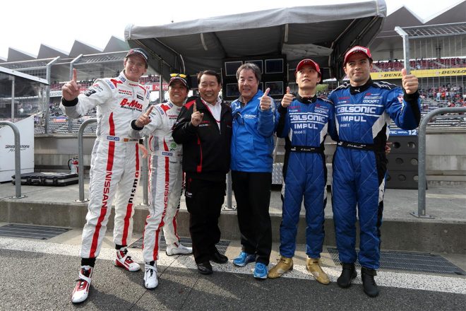 2014年第2戦富士。12号車が好結果を出すと、星野一樹も好結果を残すことが多い。