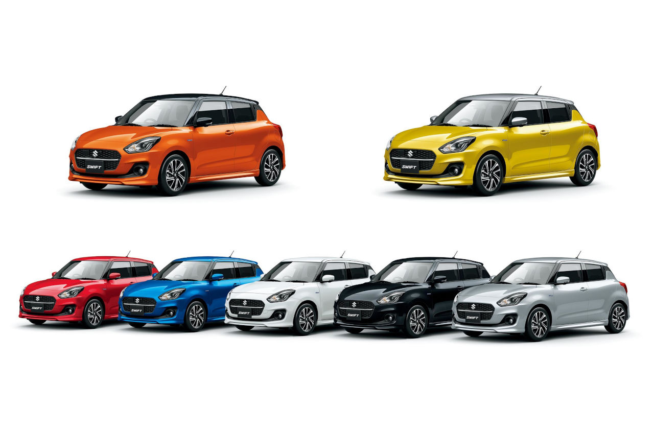 スズキ・スイフト ボディーカラー（HYBRID SZ、HYBRID MG、XG）