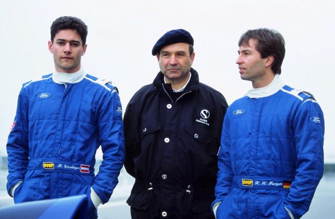 1995年のカール・ベンドリンガーとハインツ-ハラルド・フレンツェン、ペーター・ザウバー