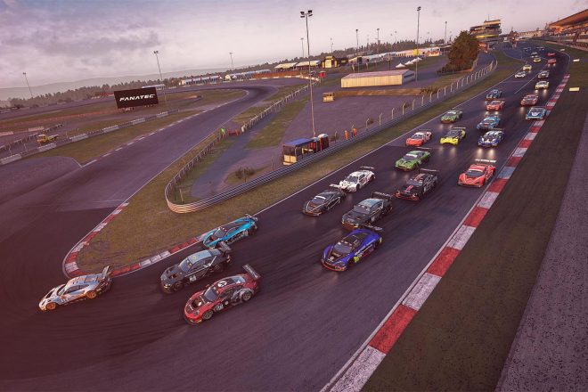 SRO EスポーツGT第3戦ニュルブルクリンクのスタートシーン