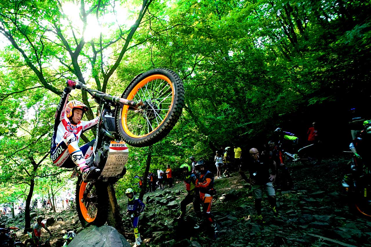 2019年のトライアル世界選手権第2戦日本グランプリの様子