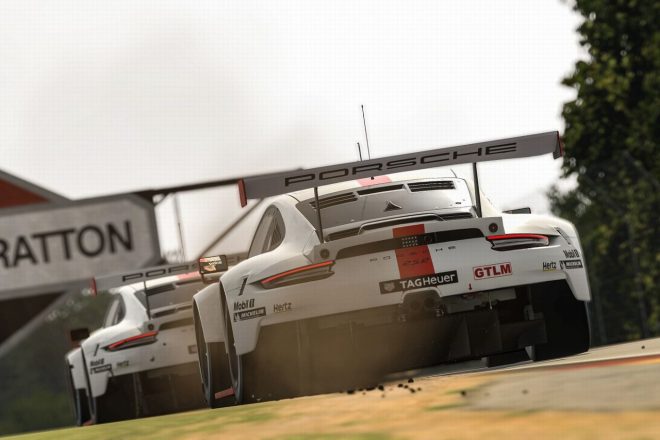IMSA iRacing Proシリーズに参戦しているポルシェ911 RSR