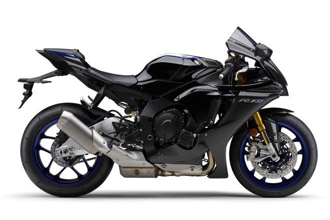 2020年モデルのヤマハYZF-R1M（ブルーイッシュホワイトメタリック2）
