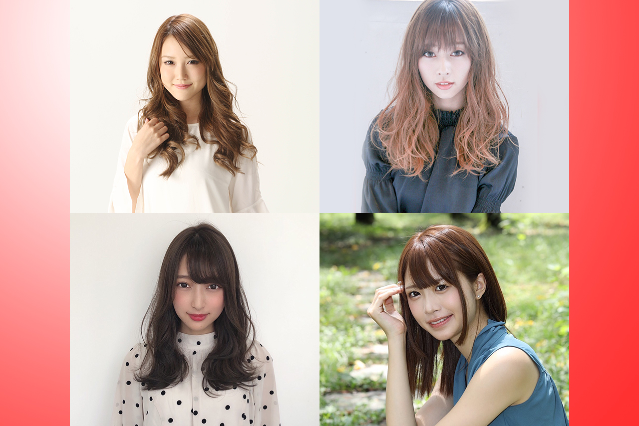 2020年のraffinee Ladyを務める今井みどりさん、林紗久羅さん（上段左から）、原あゆみさん、松田蘭さん（下段左から）