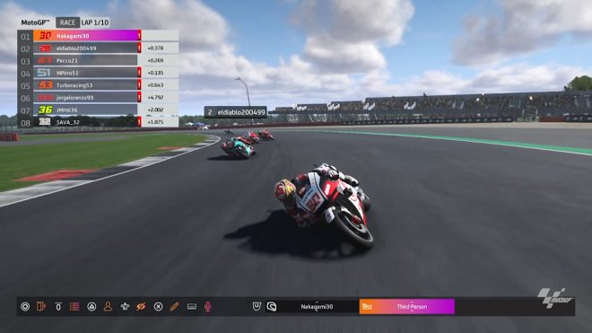 MotoGPバーチャルレース第5戦イギリスGP：中上貴晶（LCRホンダ・イデミツ）