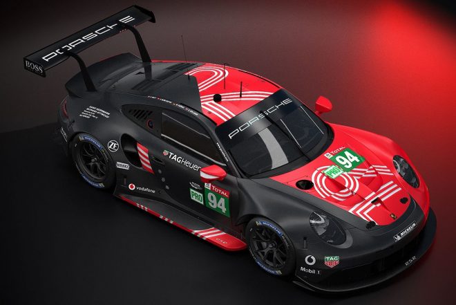 94号車ポルシェ911 RSRはレッドとブラックのツートーン仕様