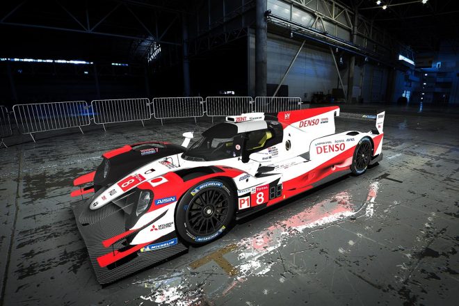 ル・マン24時間バーチャルに参戦するTOYOTA GAZOO Racingの7号車のカラーリング