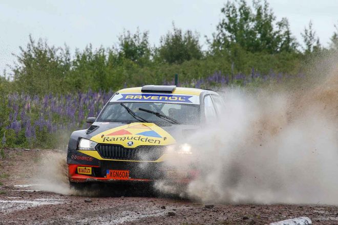 ラリー・スウェーデン・ロックダウンに出場したマティアス・エクストローム（シュコダ・ファビア・ラリー2）