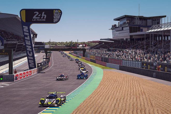 ル・マン24時間バーチャルのスタートシーン