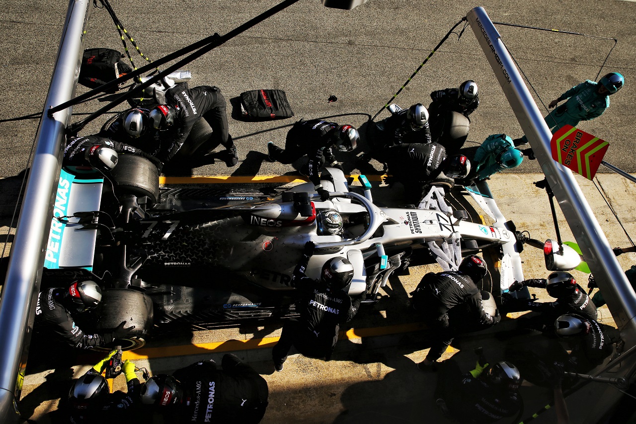 2020年F1プレシーズンテスト　メルセデスがピットストップ練習