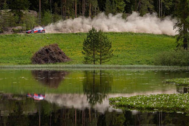 開発テストでフィンランド国内を走行したヒュンダイi20クーペWRC