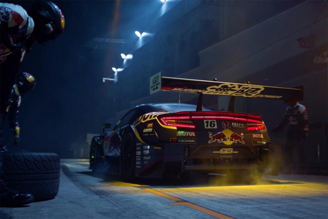 TEAM RedBull MUGENのマシンカラーリング（画像は動画キャプチャ）